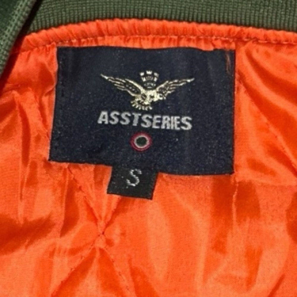 Asstseries Militare Women’s  Bomber Jacket Windbreaker Blue Lightweight Size S - Picture 13 of 15